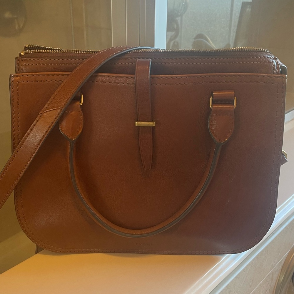 Fossil Ryder Leather Satchel
